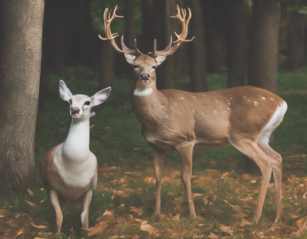 Nature's Gentle Encounters: The Deer And The Dove