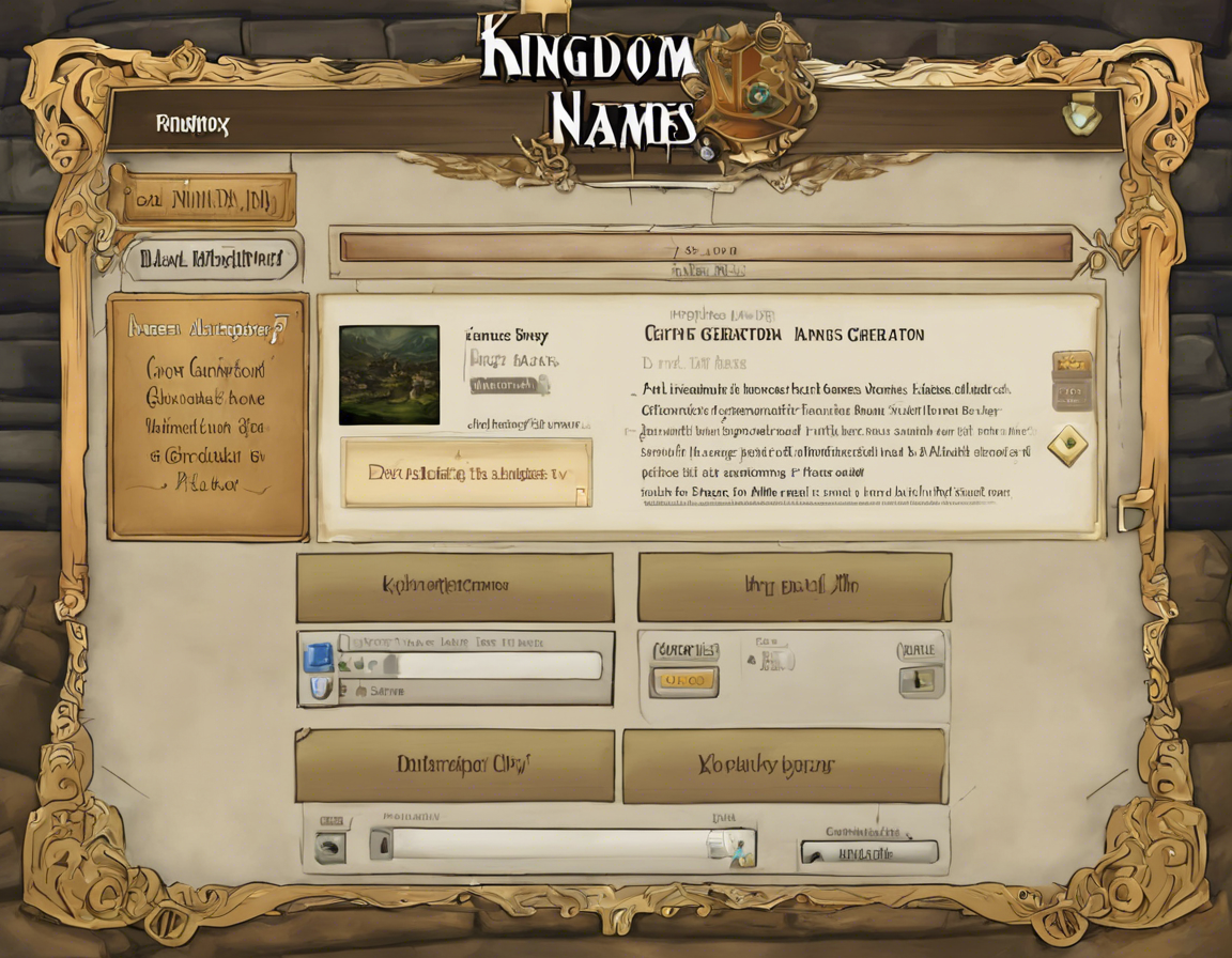 Royal Realm Generator: Find Your Perfect Kingdom Name!