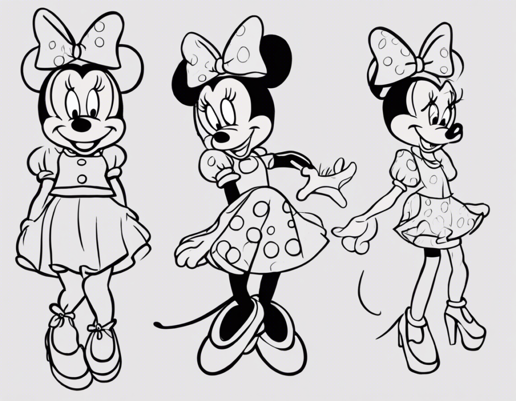 Step-by-Step Guide: Drawing Minnie Mouse