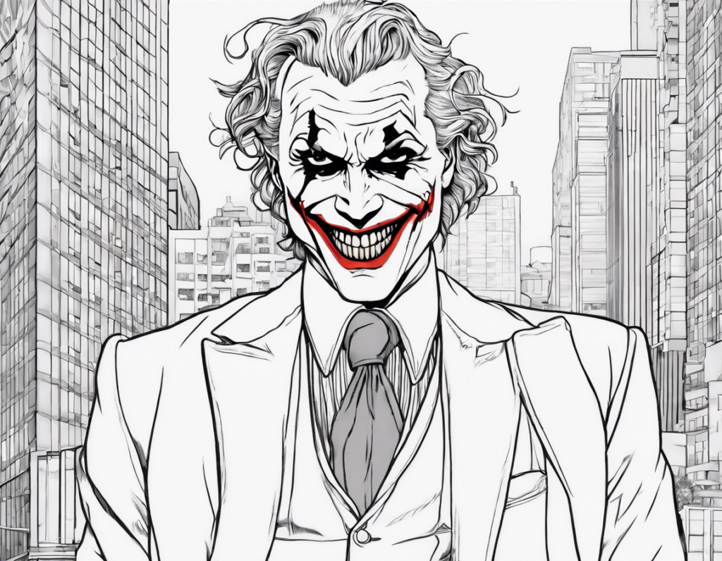 The Joker Coloring Pages for Creative Fun